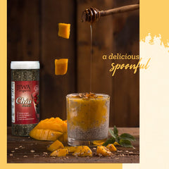 Jiwa Healthy By Nature Organic Chia Seeds Raw & Unroasted Seeds For Eating Superfood Rich In Omega 3, Antioxidants & Fiber Certified Organic & Gluten Free| 250gm 0.5lbs