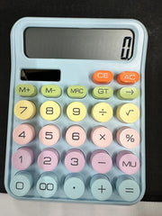 Nilzone Mechanical Switch Calculator Cute 12 Digit Large LCD Display And Buttons, Calculator With Large LCD Display Great For Everyday Life And Basic Office Work (Calculator)