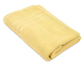 Blissful Creations 100% Cotton Bath Towels 450 Gsm | Soft & Absorbent Bath Towel For Men & Women - Urban Comfort (Yellow)