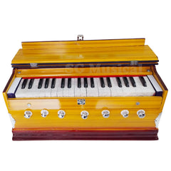 Musical Instrument Harmonium - 7 Stoppers, 39 Keys, Double Bellow, Two Reeds (Base- Male), Perfect For Every Octave | Compact & Portable Design - Ideal Harmonium For Enthusiasts