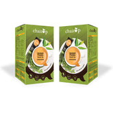 Chaizup Premium 1 Min Instant Cardamom Tea Premix - Pack Of 2 X 140gm, 4.9 Ounce Each, 20 Sachets | Just Add Hot Water - Assam Elaichi Chai Powder | Low Caffeine Home Like Tea