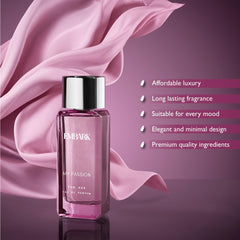 Embark My Passion For Her, Perfume Liquids For Women - 100ml - 3.3 Fl.oz. | Long - Lasting Floral, Woody, Musky Premium Fragrance | Perfect Gift For Girls, Daily Use,