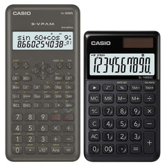 Casio FX-82MS 2nd Gen Scientific Calculator& Casio Sl-1000SC-BK Portable Calculator (Black)