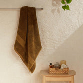 Livspace Bath Towel 475 Gsm | Bath Towels Large Size 100% Cotton, Solid Dyed, Super Soft, Absorbent (Paleto Collection - Chocolate)