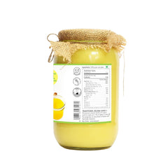 Organic Pure Desi Pahadi Cow Ghee By Natuur | Vedic Bilona Method Curd Churned Golden Grainy Desi Ghee Perfect For Parathe & Rotis | (500ml) 16.9 Ounce | Jar Pack