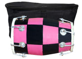 Baby Dholak Musical Instrument Drum Nuts N Bolt With Carry Bag - Pink | Perfectly Symmetric Round Dholak - Dholak For Festival, Wedding, Satsang | Very Easy To Tune