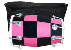 Baby Dholak Musical Instrument Drum Nuts N Bolt With Tool Kit - Pink | Perfectly Symmetric Round Dholak - Dholak For Festival, Wedding, Satsang | Very Easy To Tune