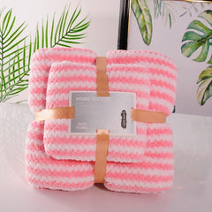 Homecloud Ultra Soft 1 Bath + 1 Face Towel 700 Gsm | 3x Softer Than Cotton Towels Highly Absorbent & Ultra Fast Dry Towel | Set Of 2 (V Zack Pink)