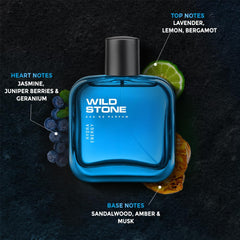Wild Stone Hydra Energy Men Eau De Parfum 50ml 1.6 Fl.oz.| Long Lasting Fragrance | Perfect For Office