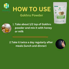 Nisarg Organic Farm Gokhru Gokshura Tribulus Terrestris Powder Natural, Non Gmo, No Added Preservative Or Additives Palleru Nerunjil Powder | 1 kg 2.2lbs