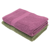 PatPug 100% Indian Ultra Soft Cotton 450 Gsm Bath Towel Large Bath Towel | Highly Absorbent Quick Drying Durable Towel For Men, Women & Kids (Mahogany & Olive Green)