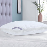 Microfiber Mushy Pillow For Sleeping & Neck Pain Relief, White - 45 X 68 Cm | Suitable For Back Side Sleeper & Stomach Sleeper | Comfortable & Breathable, Hypoallergenic - Set Of 1