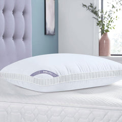 Microfiber Mushy Pillow For Sleeping & Neck Pain Relief, White - 45 X 68 Cm | Suitable For Back Side Sleeper & Stomach Sleeper | Comfortable & Breathable, Hypoallergenic - Set Of 1