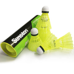 Senston Sports Birdies Nylon Badminton Shuttlecocks , Yellow | Pack Of 6 For Beginners