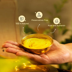 Natural Premium A2 Gir Cow Ghee By Himalayan Natives | Authentic Flavor & Natural Aroma Desi Cow Ghee Helps Boost Immunity | (250ml) 8.4 Ounce | Jar Pack