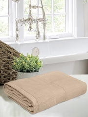 Bombay Dyeing Super Ultrx Zero Twist Plain Dyed Cotton Bath Towel 650 Gsm (Flax)