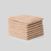 Kopa By Bianca 100% Cotton Soft Terry Face Towel 400 Gsm (Taupe) -Pack Of 8