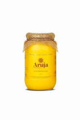 Natural A2 Bilona Desi Cow Ghee By Aruja | Rich In Protein & Vitamin Healthy Pure Desi Ghee Good For Strong Bones | (1 Litr) 33.8 Ounce | Jar Pack