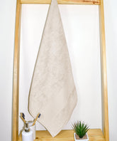Rangoli Soft Absorbent Durable Towels Earthly Egyption Cotton Plush Oversized Bath Towel 600 Gsm (Beige)