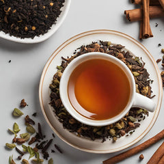 Tea And Twigs Spiced Green Tea - 30gm, 1.05 Ounce, 15 Pyramid Teabags | 100% Pure Spices - Cinnamon, Cardamom, Clove, Black Pepper, Ginger & Green Tea | Soothing & Relaxing Tea, Caffeine Free