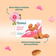 Himalaya Moisturizing Almond & Rose Soap, Antiseptic | 75gm