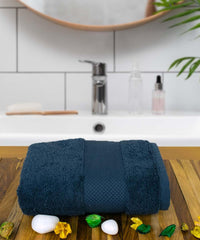 Rangoli Soft Absorbent Durable Towels Earthly Egyption Cotton Plush Oversized Small Size Bath Towel 400 Gsm (Charcoal)