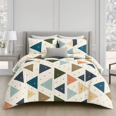 Queen Size Printed Double Bedsheet With 2 Pillow Covers For Home | 90 X 100 Inches, Cream - Beautiful Bedsheet Set | Perfect For Gifting Wedding, Anniversary
