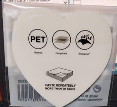 Heart Shape Transparent Sticky Notes Pad, Waterproof Sticky Notes, 3 X 3 Inch - Pack Of 500