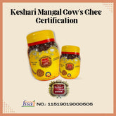 Premium Natural Cow Desi Ghee By Keshari Mangal | Highly In Nutritious Helps Keep Your Heart Healthy Desi Cow Ghee | 200ml (100ml * 2) 6.7 Ounce | Jar Pack