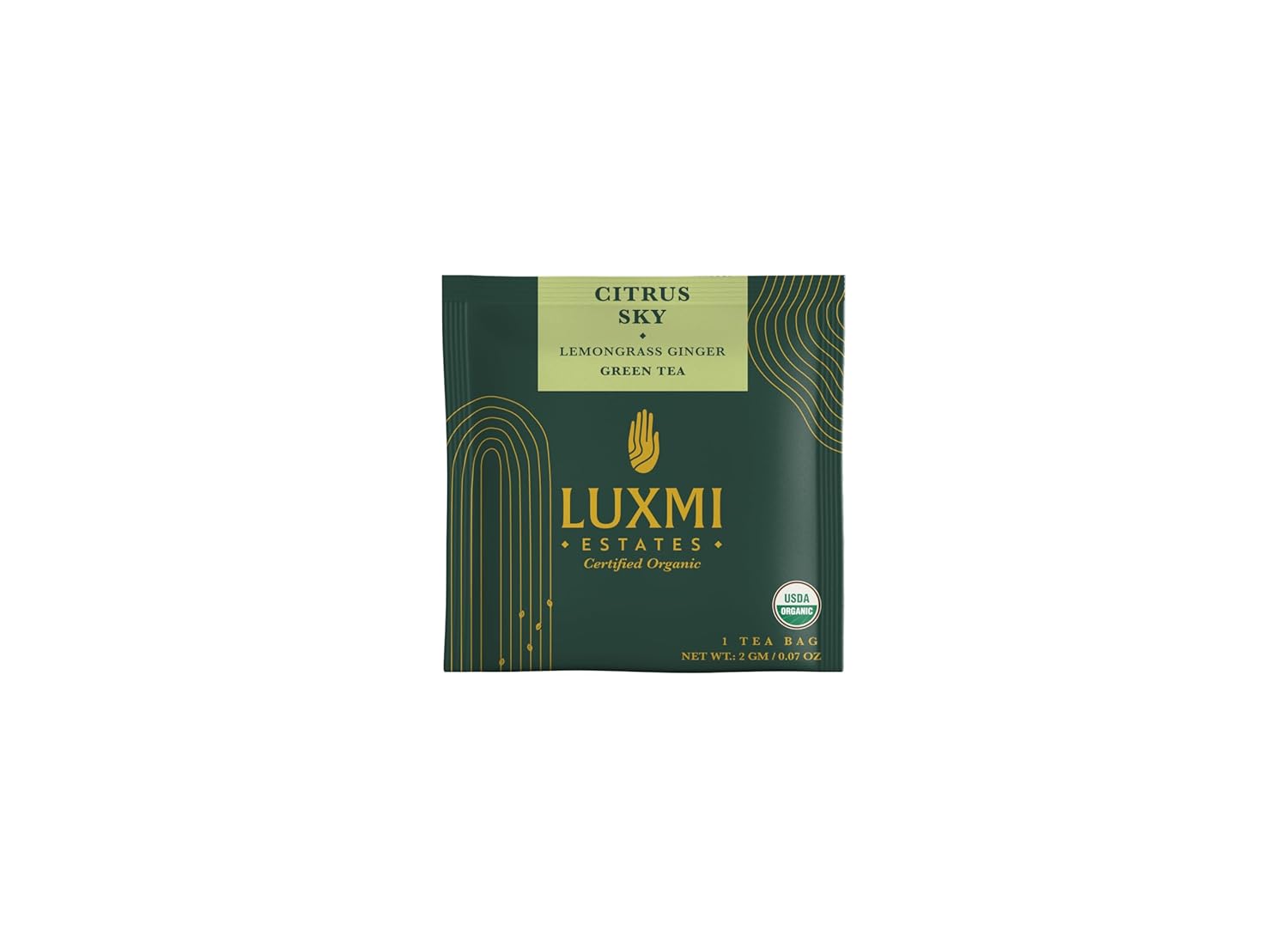 Luxmi Estates Citrus Sky Lemongrass Ginger Green Tea Pack Of 6 - 30gm, 1.05 Ounce, 15 Tea Bags Each | USDA Certified Organic Darjeeling Tea - Natural Lemon Balm Tea - Calming, Supports Digestion Luxmi Estates Citrus Sky Lemongrass Ginger Green Tea Pack Of 6 - 30gm, 1.05 Ounce, 15 Tea Bags Each | USDA Certified Organic Darjeeling Tea - Natural Lemon Balm Tea - Calming, Supports Digestion