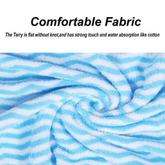 Homecloud Ultra Soft 300 Gsm Bath Towel | 3x Softer Than Cotton Towels Ziczac Sky Blue | Highly Absorbent & Ultra Fast Dry | Set Of 2 (1 Bath + 1 Face Towel)