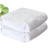 Heelium Bamboo Bath Towel | Lightweight & Quick Drying | Ultra Absorbent Towel 400 Gsm | Pack Of 2 - White