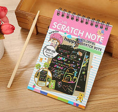 Scratch Notepad For Kids, Theme B1 With Magical Rainbow Color Sheets, Portable | Pack Of 3