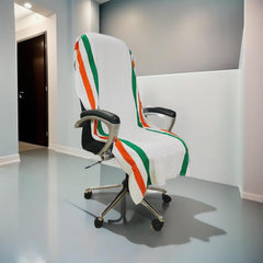 Vvip Home 100% Cotton Luxary Office Chair Towel 550 Gsm (Tiranga)
