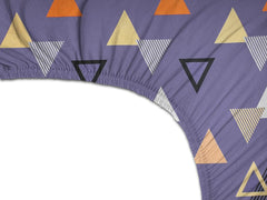 Elastic Fitted Double Bedsheets With 2 King Size Pillow Covers | 72 X 78 Inches, Multicolor - Double Bed With All Around Elastic 180 Thread Count Super Soft