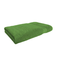 Spaces 100% Cotton Large 450 Gsm Dobby Solid Bath Towel (Green)