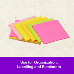 Sticky Notes Pad – 3x4 Inch Pocket-size Notepad With 100 Sheets For Office, School & Home Use