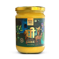 100% Pure Pahadi Cow Ghee By The Pahadi Story | Rich In Nutrients & Strong Aroma Pure Pahadi Desi Ghee Good For Boost Immunity | (500ml) 16.9 Ounce | Jar Pack