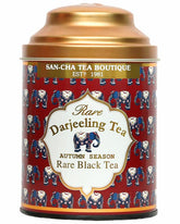 San-Cha Rare Darjeeling Black Tea - 100gm, 3.5 Ounce | Autumn Season Harvest Darjeeling Tea - Golden Orange Pekoe | Medium Caffeine Loose Tea Leaf