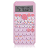 EooCoo Scientific Calculator, Two-line Display, Cute Desk Accessories, Slim And Portable, Standard Scientific Calculator Suitable For School Office Business Supplies, Primary School-pink