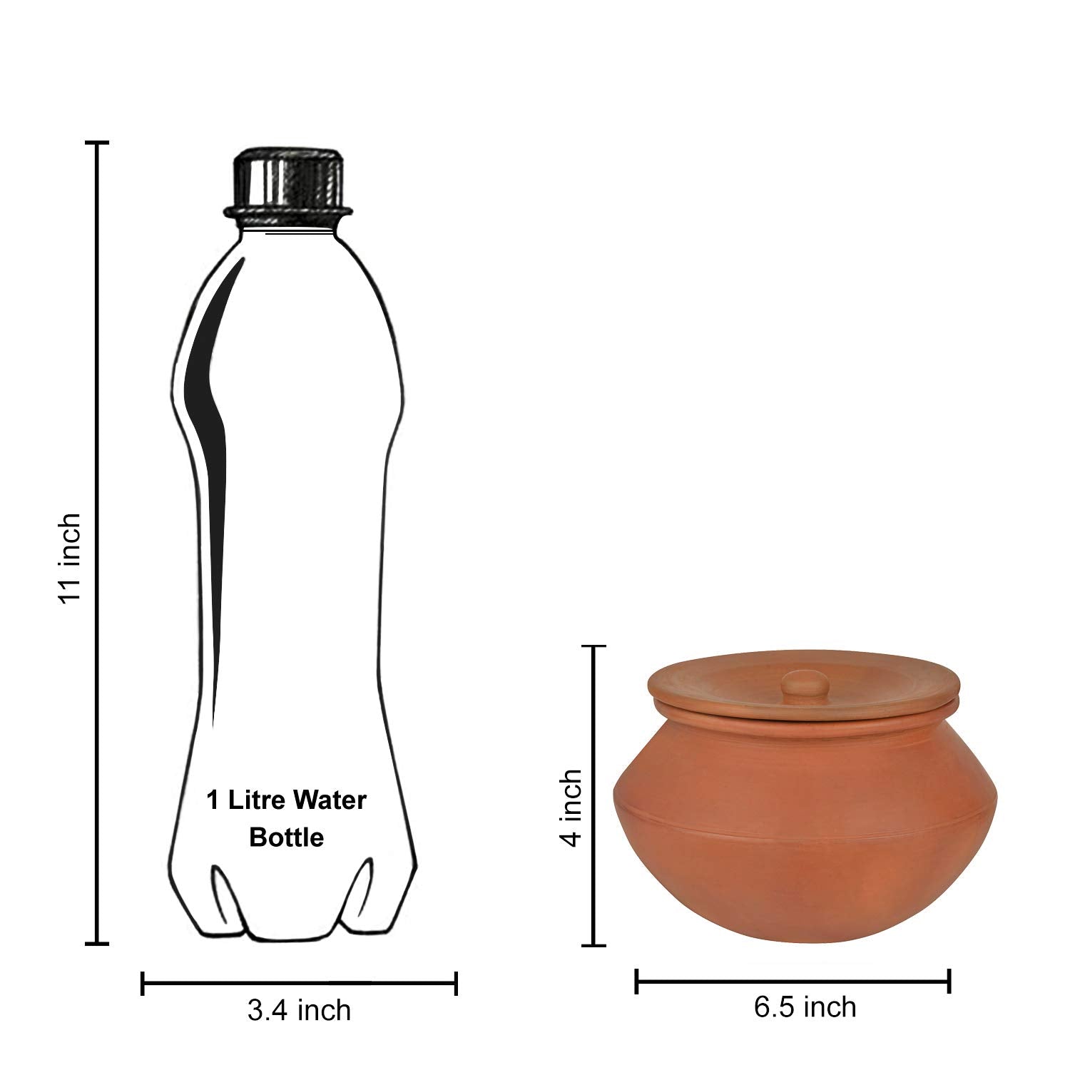 Ornately Handcrafted Natural Clay Round Bottom Handi - 1 Liters | Clay Dahi Handi - Cooking & Serving Pot Ornately Handcrafted Natural Clay Round Bottom Handi - 1 Liters | Clay Dahi Handi - Cooking & Serving Pot