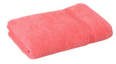 Fash Home International Quick Dry Star Border Bath Towel 500 Gsm | Soft & Absorbent Solid Bath Towel Lightweight & Skin-Friendly Towel For Everyday Use (1 Pcs) - Red