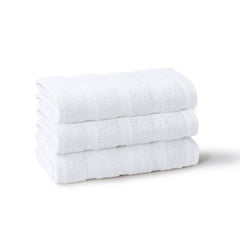 Mytrident Quick Dry 100% Cotton Face Towel 450 Gsm (White) - 3 Pcs