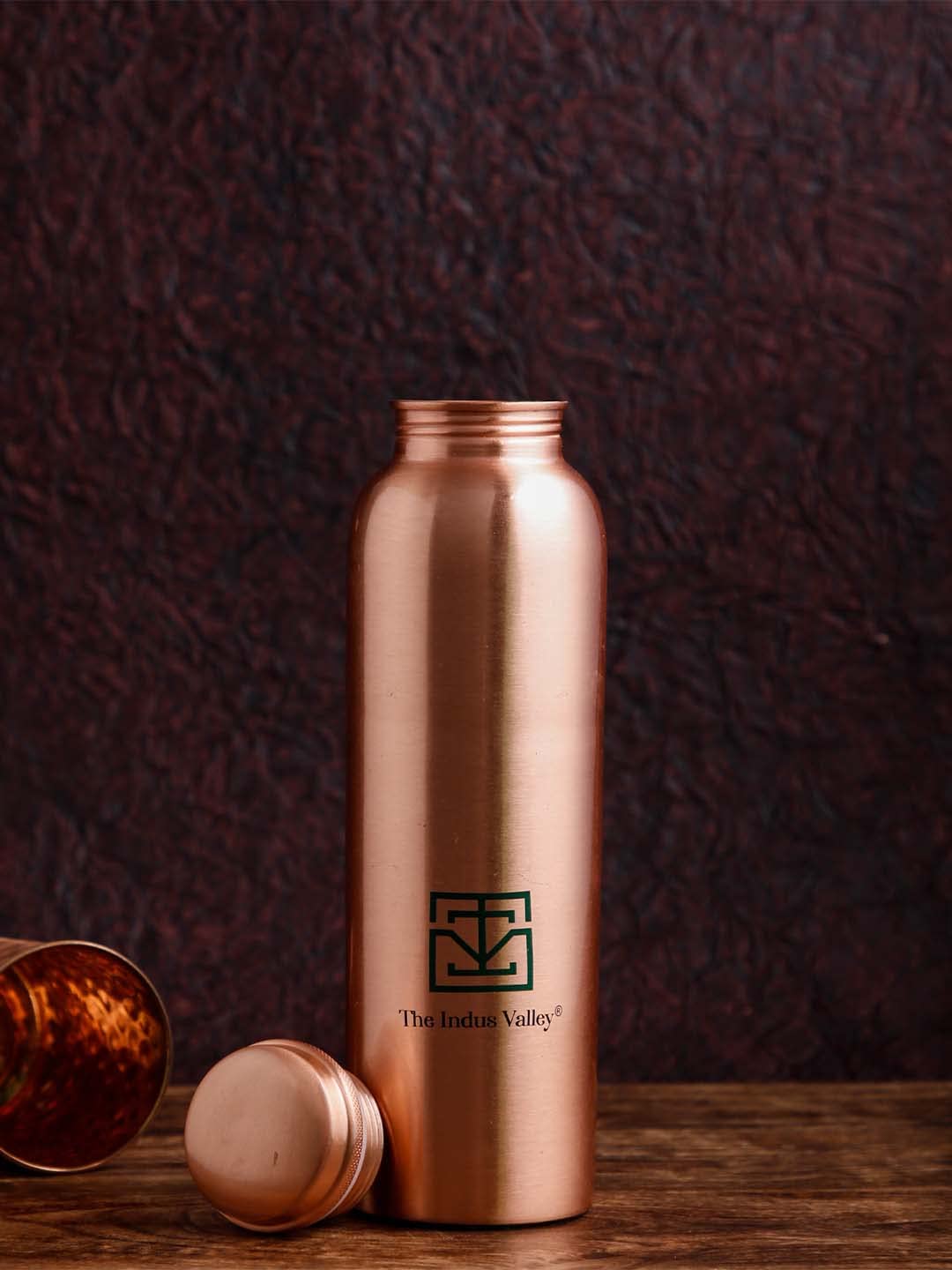 Copper Bottle With Lacquer Finish Suitable For Home, School, College & Office - 1 Liter, 222 Grams, Leak Proof | Rust Proof, Easy To Carry, Pure & Healthy, 100% Toxin Free Copper Bottle With Lacquer Finish Suitable For Home, School, College & Office - 1 Liter, 222 Grams, Leak Proof | Rust Proof, Easy To Carry, Pure & Healthy, 100% Toxin Free
