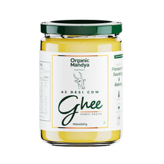 100% Pure A2 Desi Cow Ghee By Organic Mandya | Highly Nutritious Helps Keep Your Boost Energy Desi Cow Ghee | (700ml) 23.6 Ounce | Jar Pack