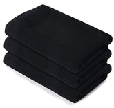 Kuber Industries Cotton Bath Towel 1350 Gsm (Black)- Pack Of 3