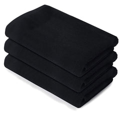 Kuber Industries Cotton Bath Towel 1350 Gsm (Black)- Pack Of 3