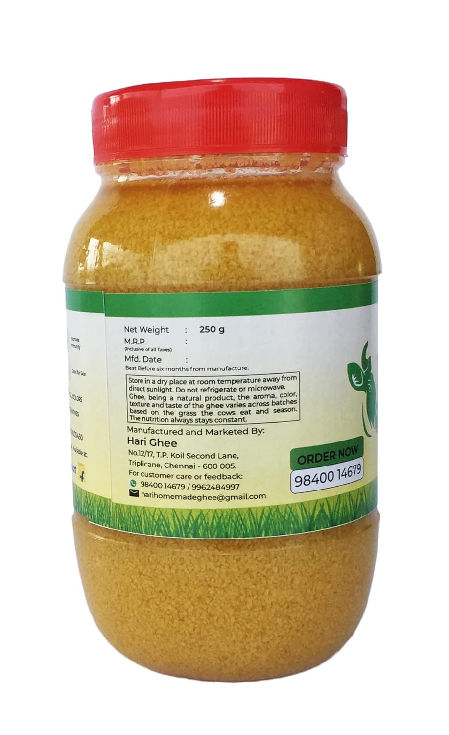 100% Natural Desi Cow Ghee By Hari Home Made Ghee | Delicious Healthy & Nutritious Danedar Cow Ghee Good For Sweets | (250ml) 8.4 Ounce | Jar Pack 100% Natural Desi Cow Ghee By Hari Home Made Ghee | Delicious Healthy & Nutritious Danedar Cow Ghee Good For Sweets | (250ml) 8.4 Ounce | Jar Pack