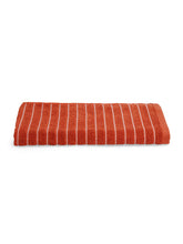 Welspun 2 In-1 100% Cotton 400 Gsm Bath Towel (Rust)