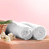 Wakefit Terry 100% Cotton Bath Towel 1000 Gsm (Set Of 2) - White